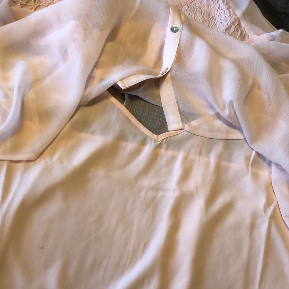 COPY - Lucky Brand Smocked Yoke Peasant Blouse - Picture 12 of 13